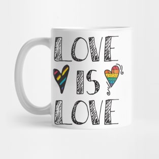 Love Is Love LGBT Pride Rainbow Mug